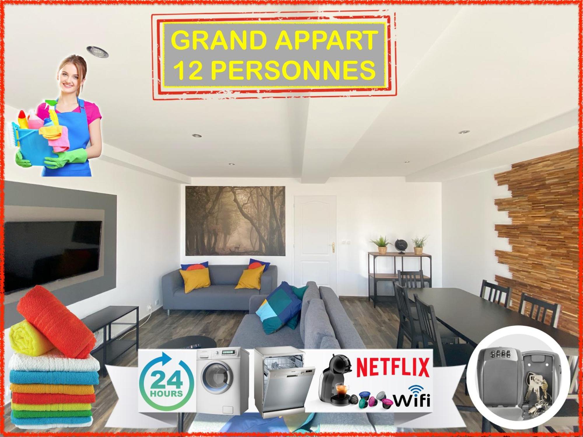 22 Chic & Cosy Grand Appart 92M2 Parking Gratuit Hypercentre Netflix Saint-Etienne  Exterior foto